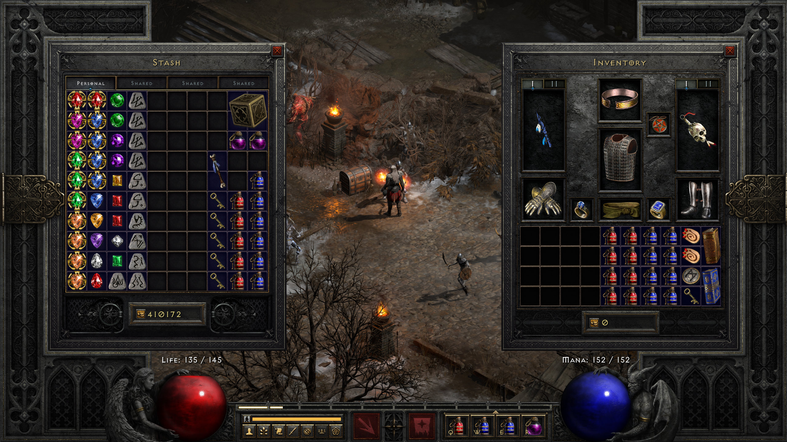 Diablo II: Resurrected – gameplay (UI/inventory)